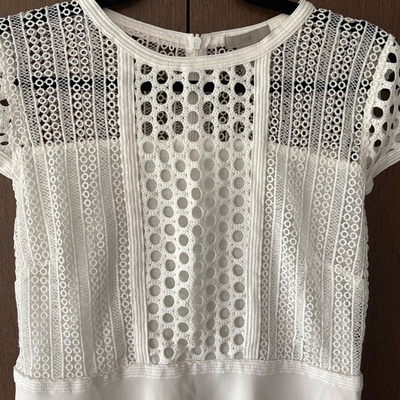 H&M white crotchet lace mini dress - Picture 3 of 6